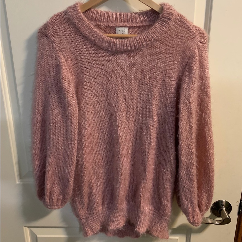 Fuzzy Pink Sweater